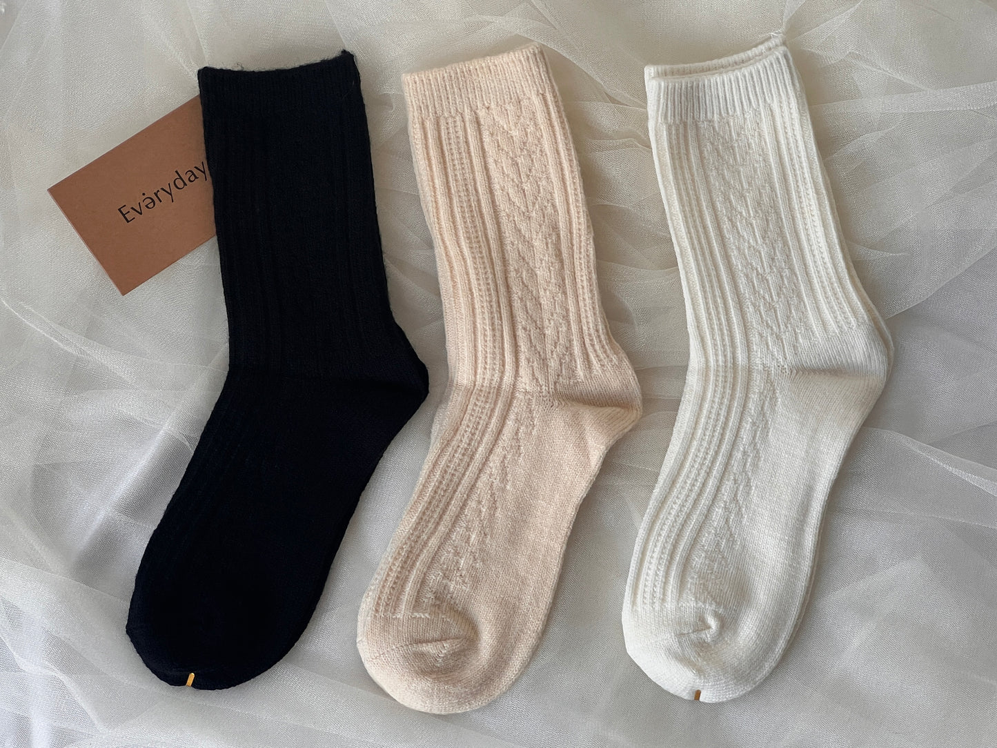 Cozy Wool Long socks 3/pack