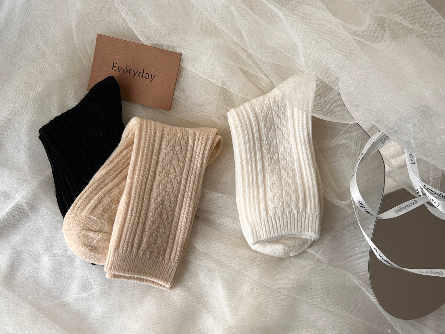 Cozy Wool Long socks 3/pack