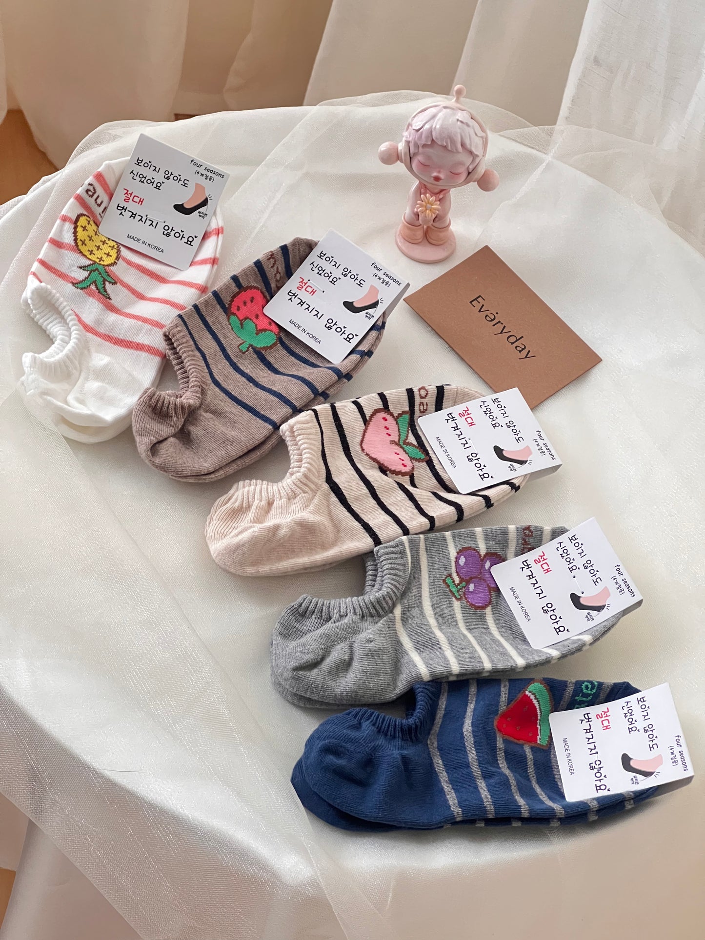 Korean short socks - fruits