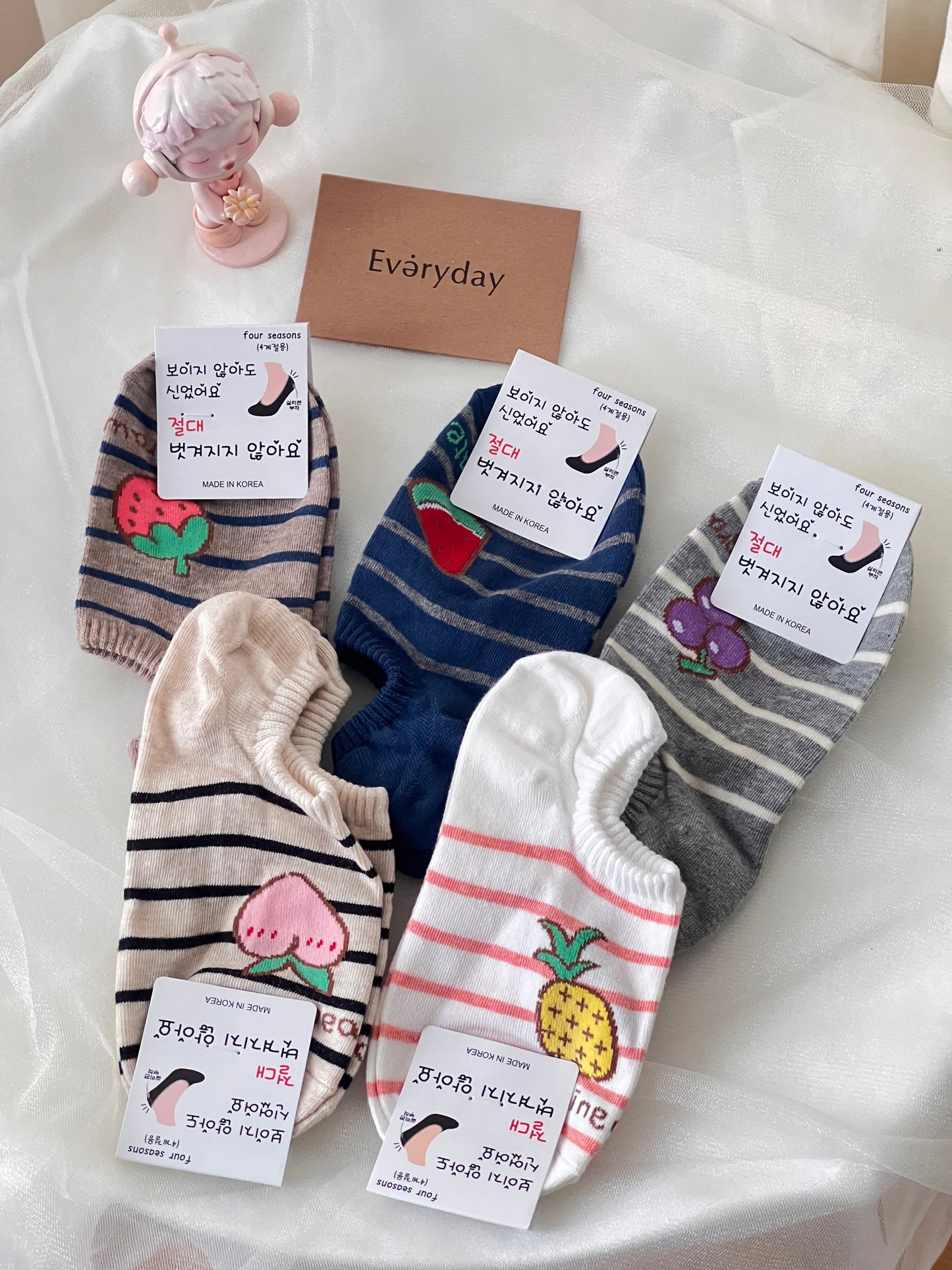 Korean short socks - fruits