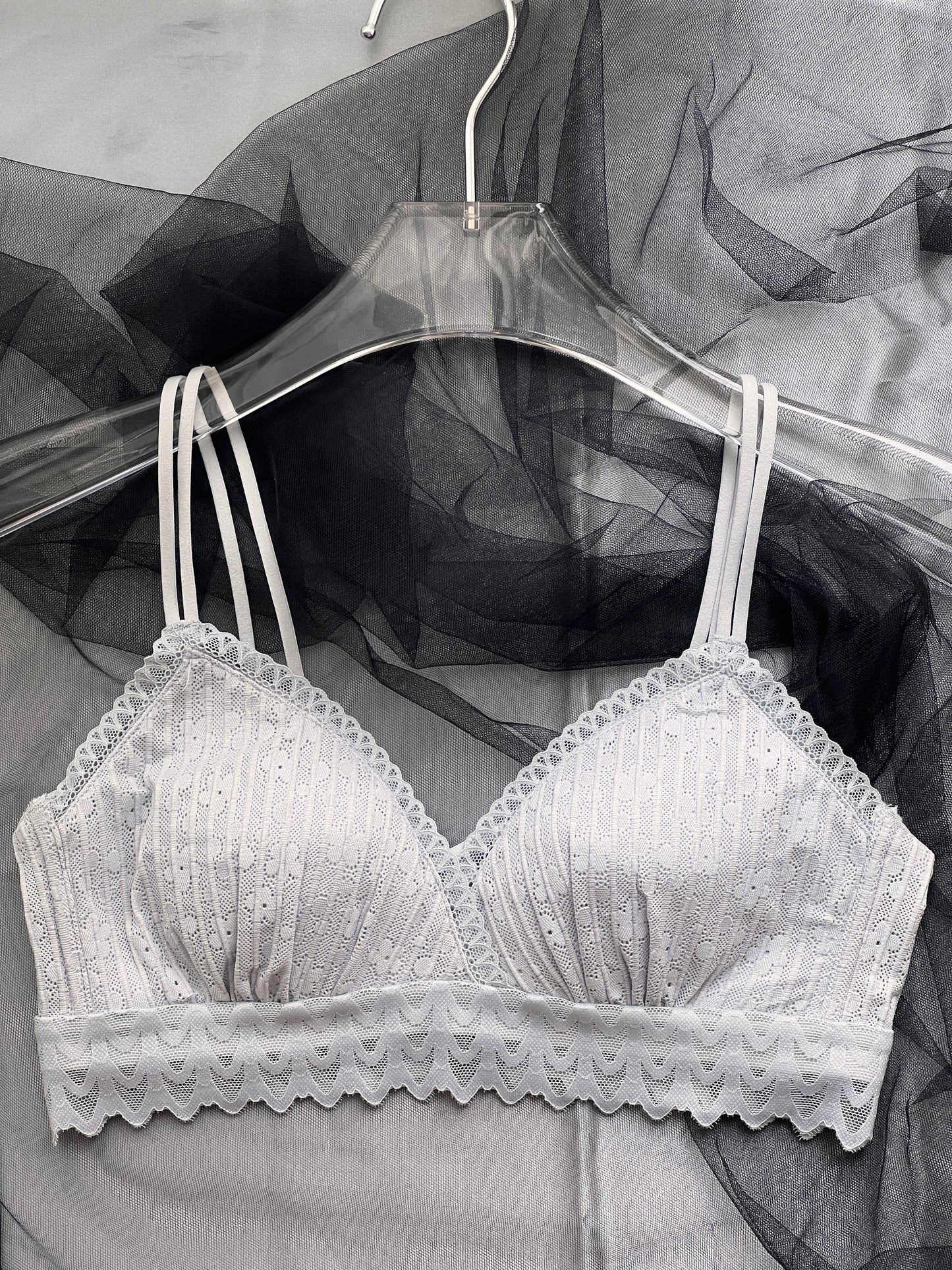 Lace Elegance Trio Bralette Set