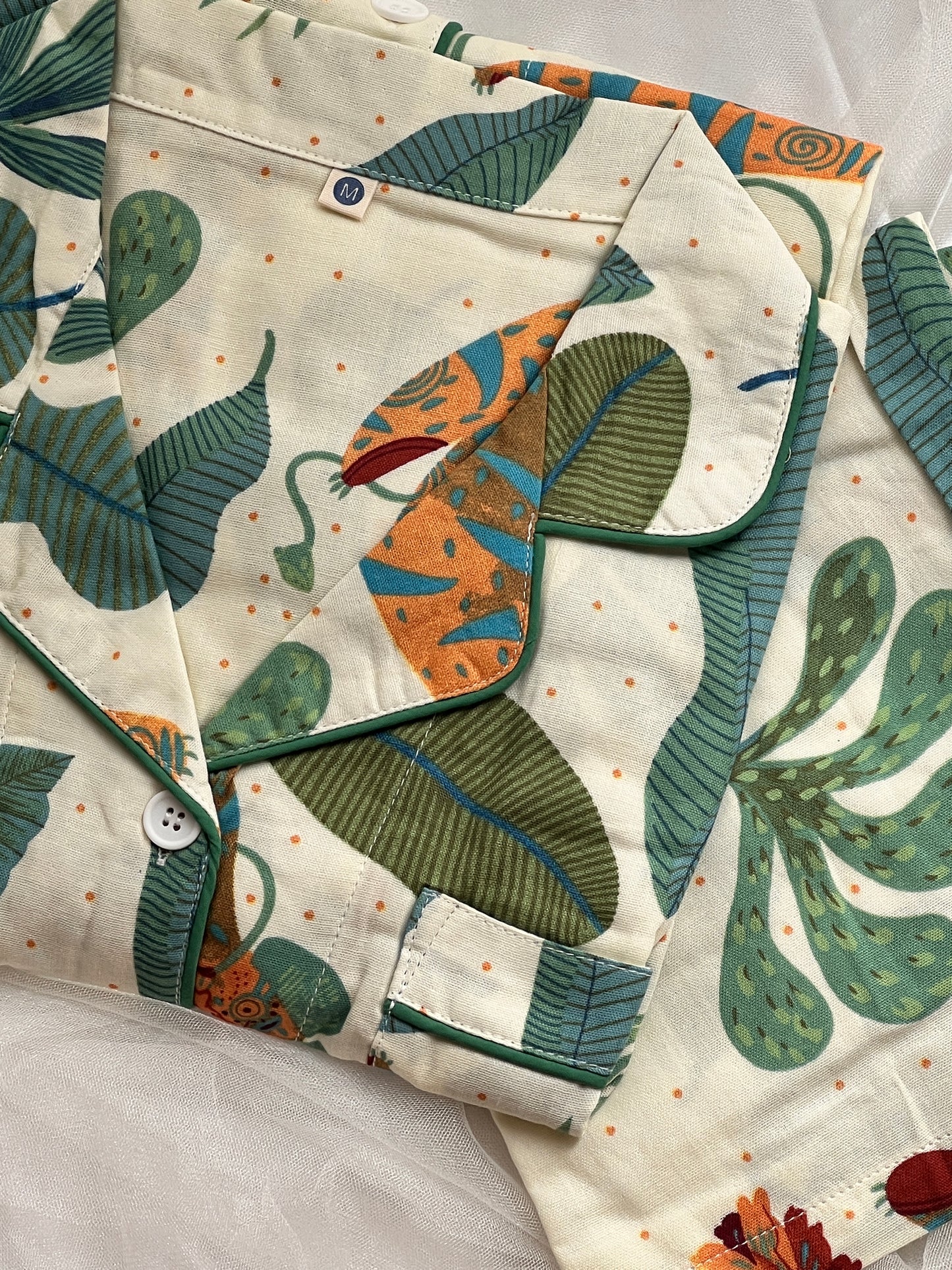 Green Path Pajama Set