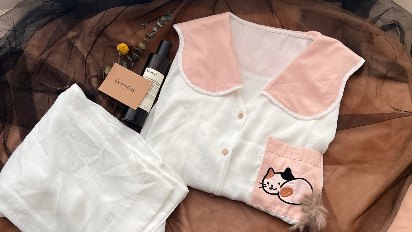 Cat Tail Pajama Set