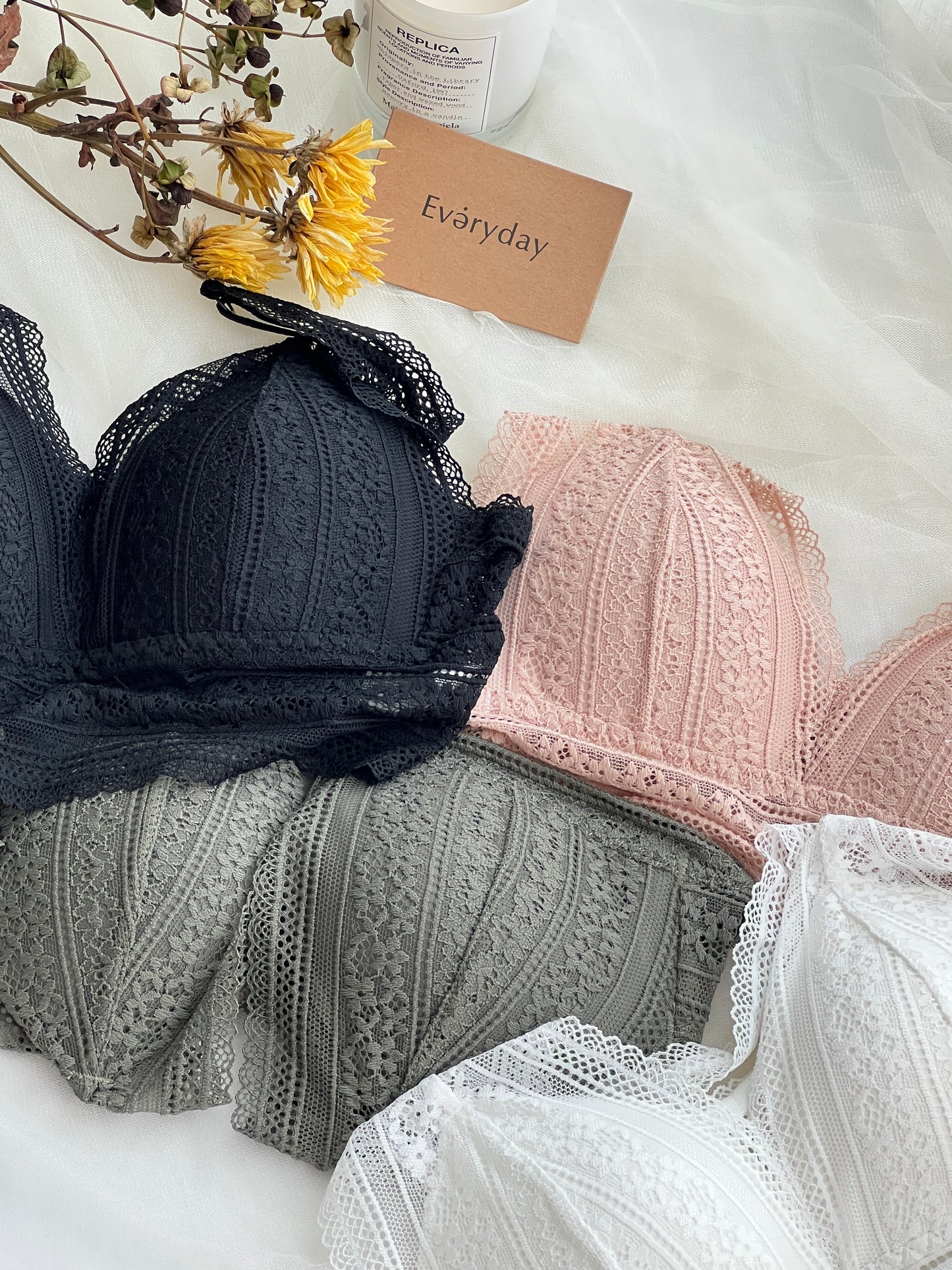 Fallen leaves Lace Bralette