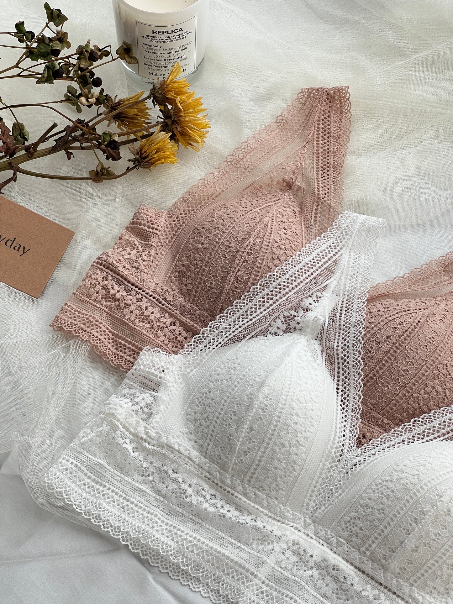 Fallen leaves Lace Bralette