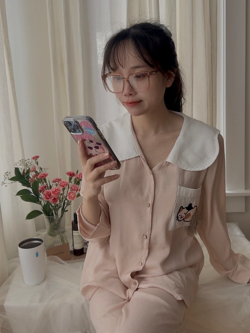 Cat Tail Pajama Set