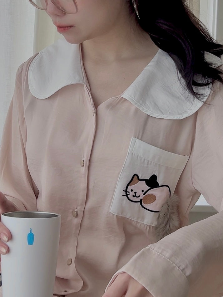 Cat Tail Pajama Set