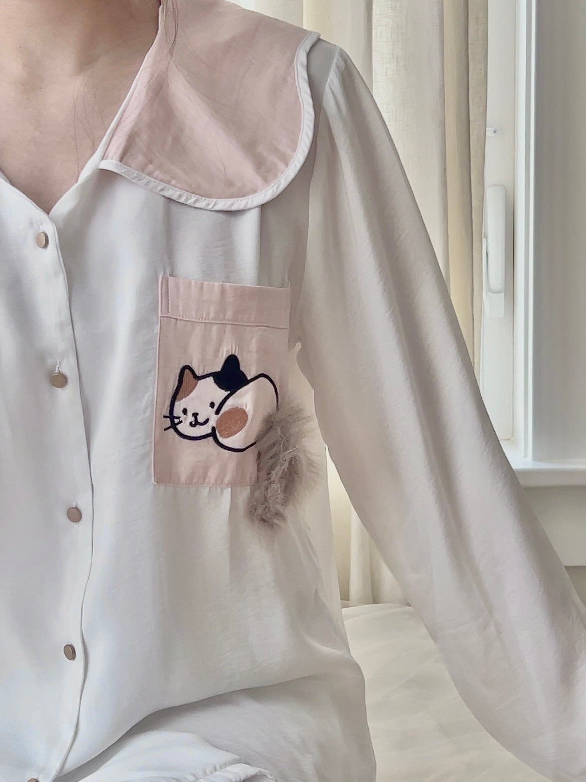 Cat Tail Pajama Set