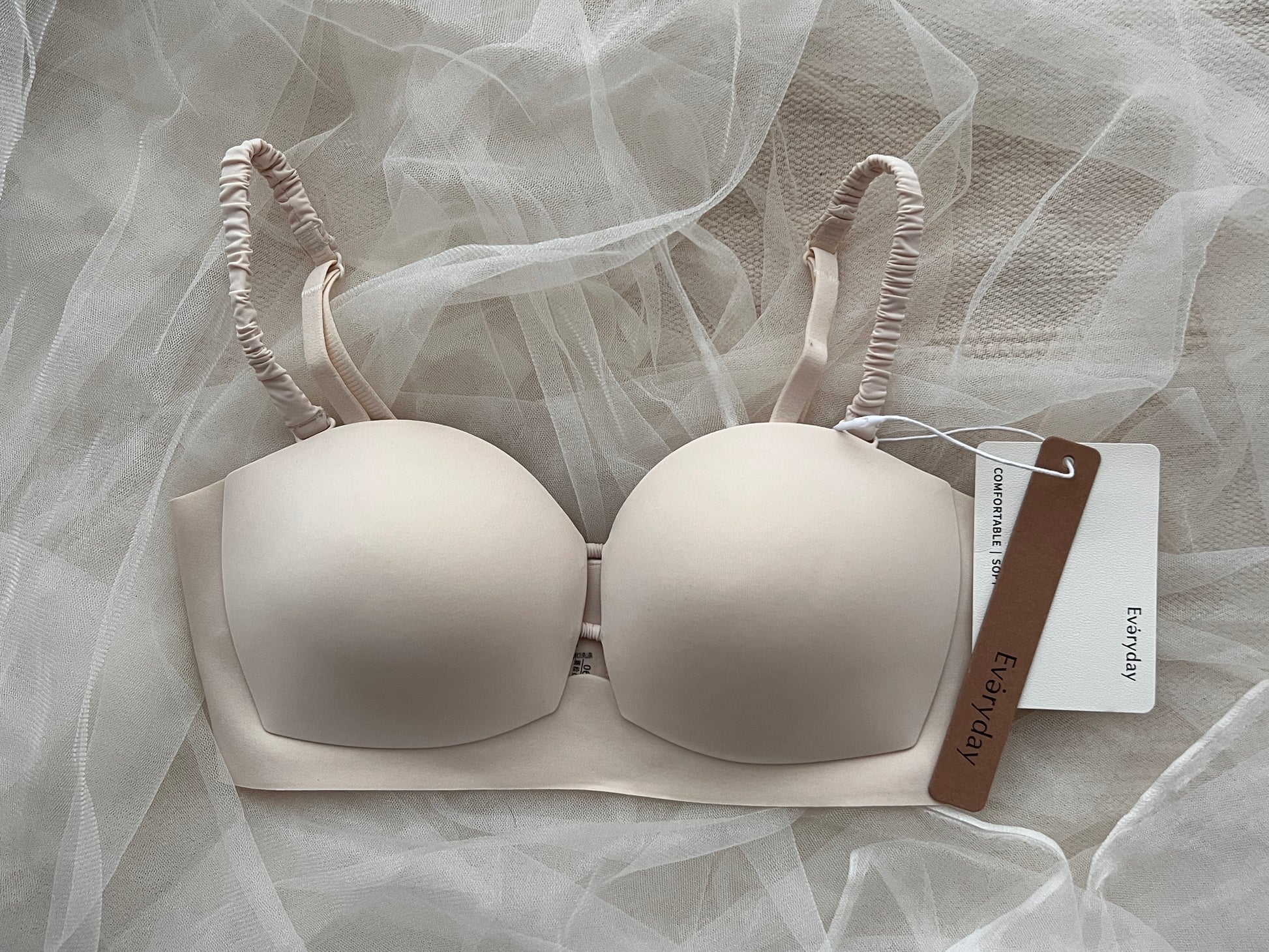 BetterMe White Double-Strap Cotton Bralette for women – BetterMe Store