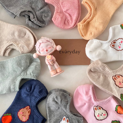 Korean short socks - pure colors